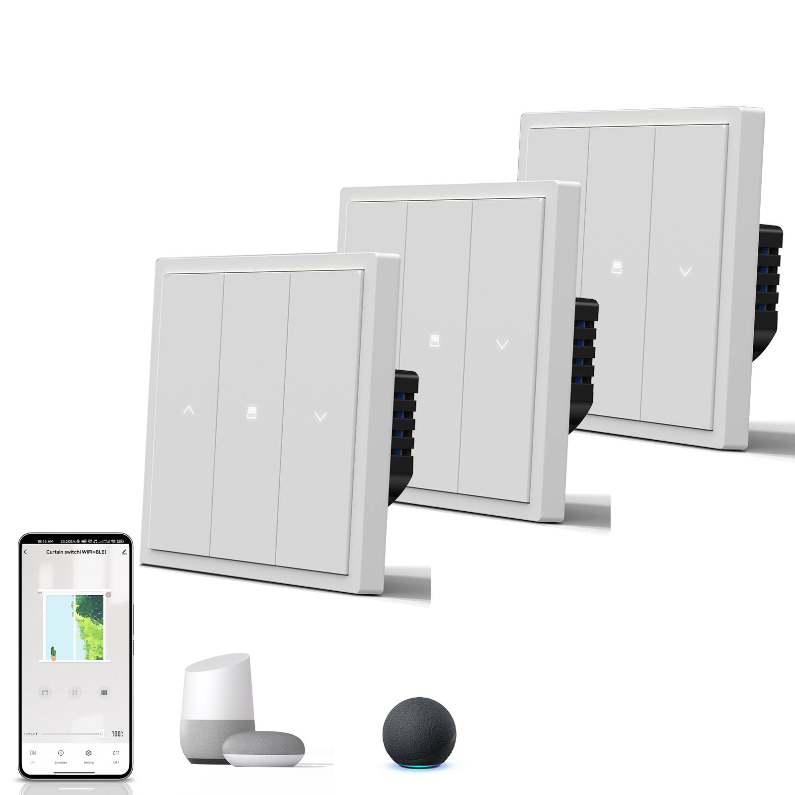Smart Home Yellow - BSEED Zigbee Shutter Switches Smart Mechanical