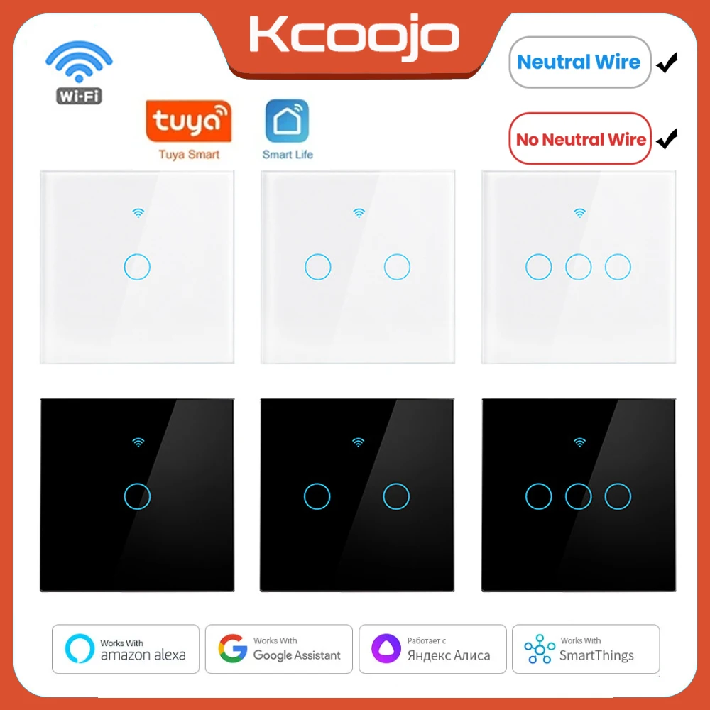 Smart Home Google - Tuya Wifi EU Smart Switches 1/2/3/4Gang