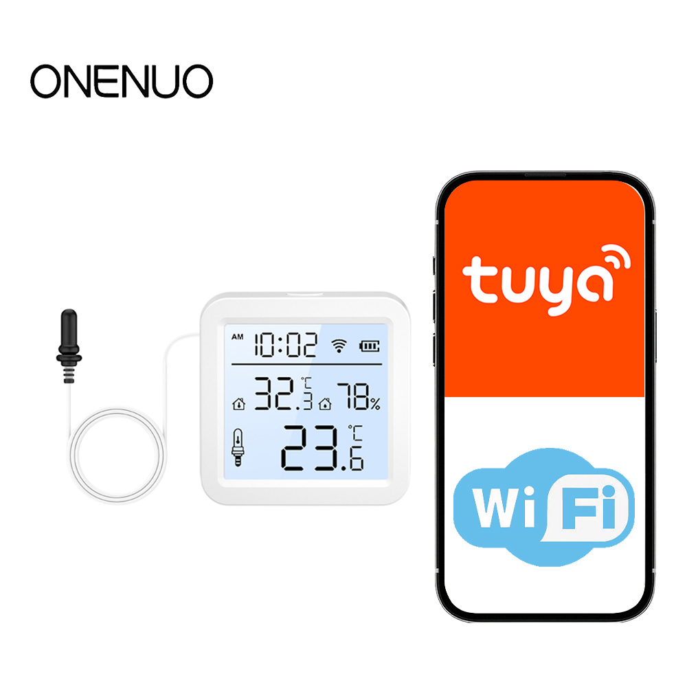 Smart Home Tuya - WiFi Humidity Temperature Sensor with External