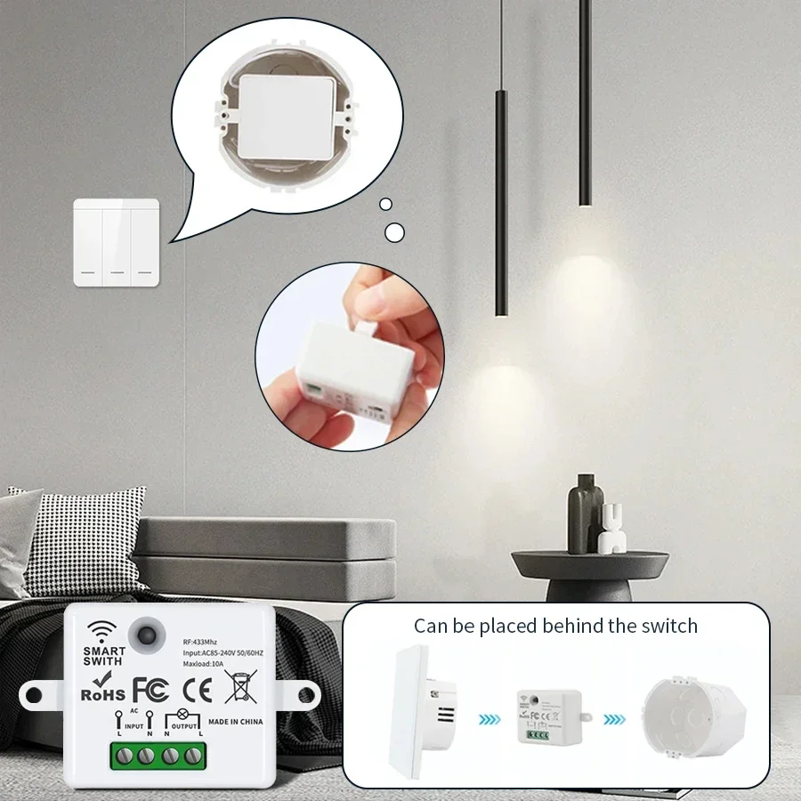 RF 433MHz Wireless Remote Cont - Smart Home Simple ulasan dan harga