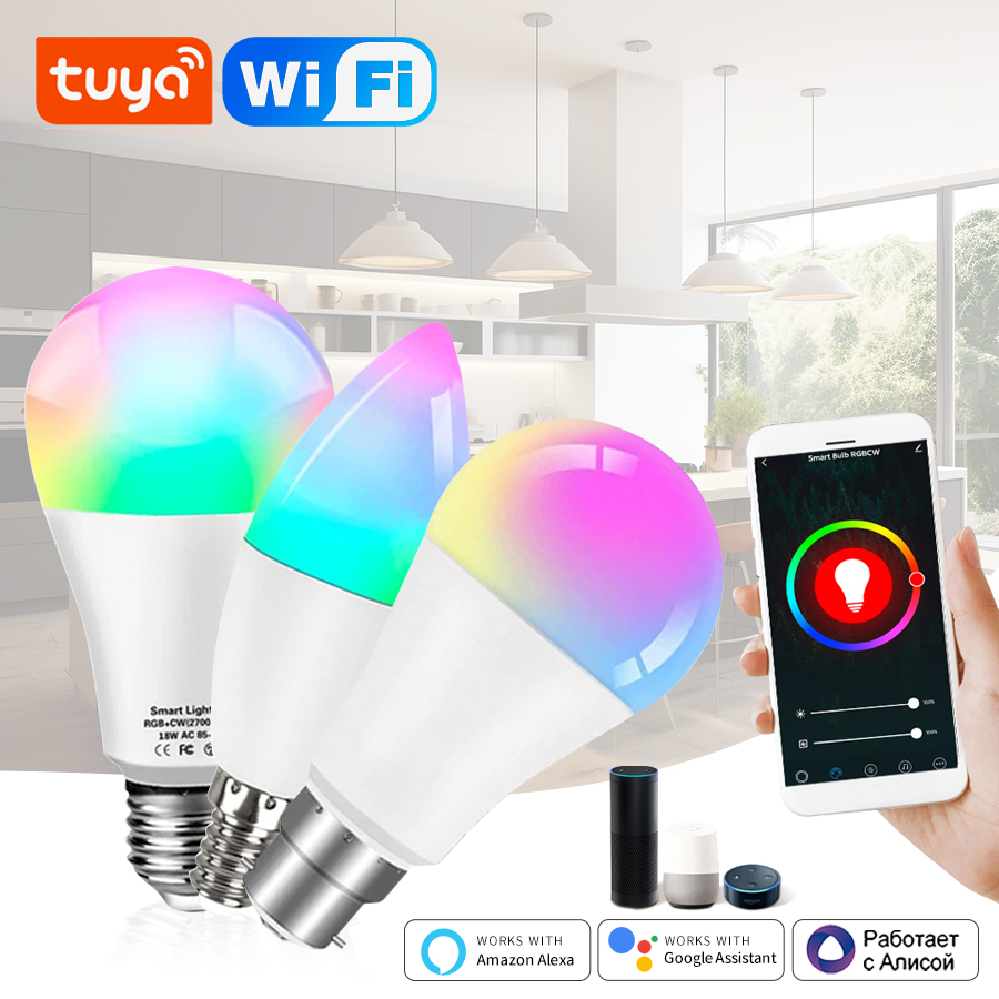 Tuya Smart WiFi Bulb Alexa Lam - Smart Home Yellow ulasan dan harga