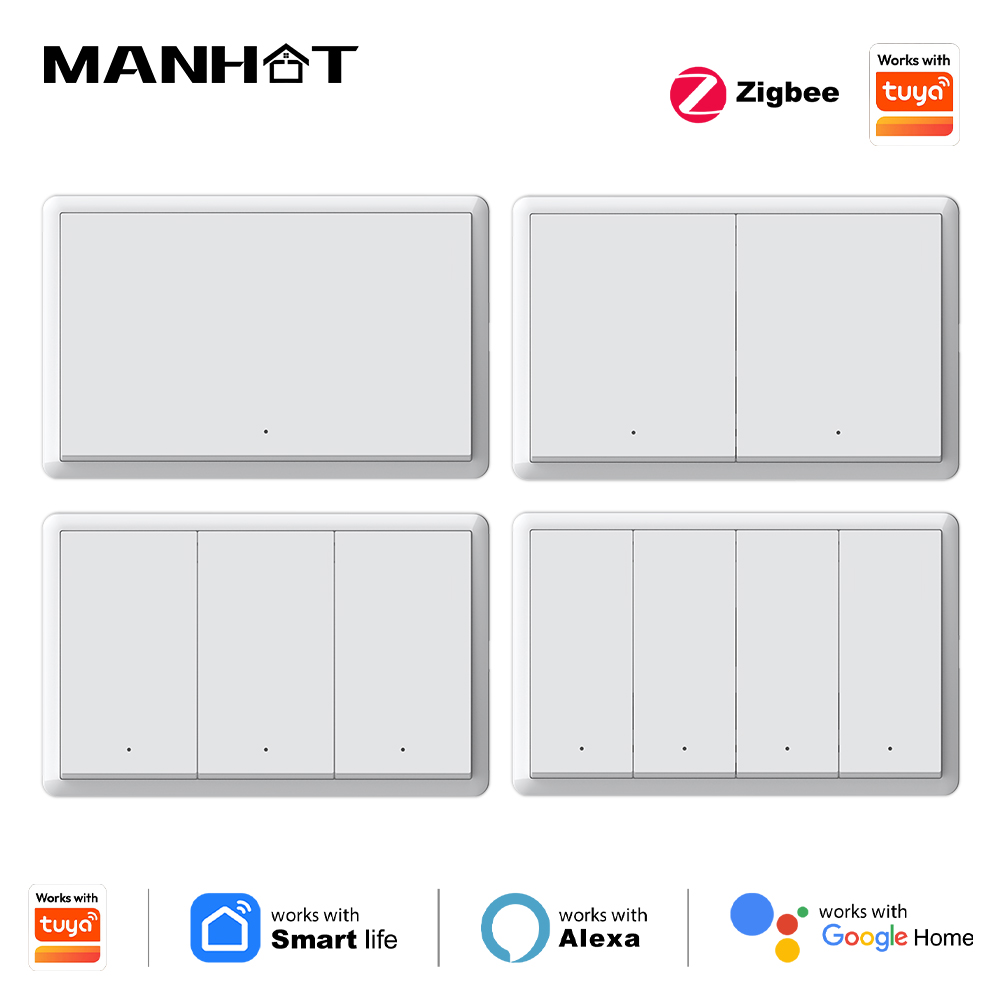 Manhot Smart zigbee Switch No  - Smart Home Tuya ulasan dan harga