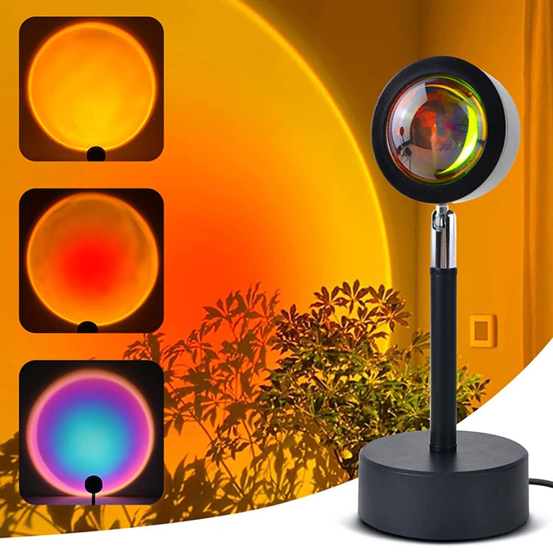 Smart LED Sunset Lamp Colorful - Smart Home Solution ulasan dan harga