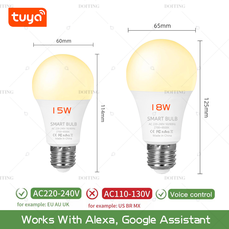 Smart Life Tuya WiFi E27 Bulb  - Smart Home Yellow ulasan dan harga