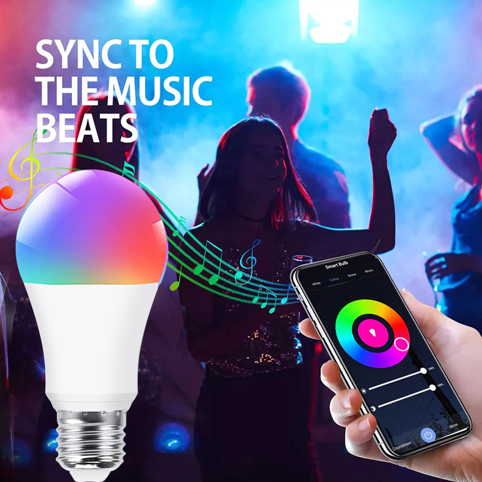 Tuya Wifi/Bluetooth Smart Bulb - Smart Home Yellow ulasan dan harga