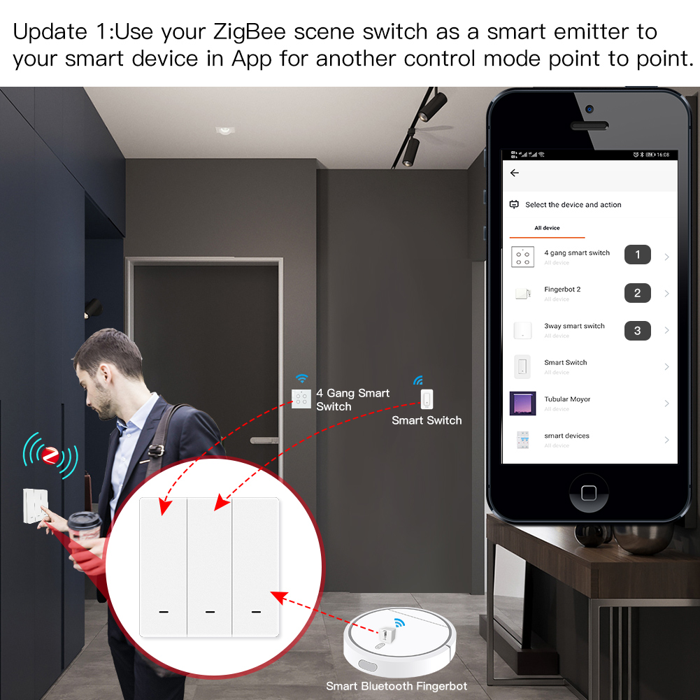 MOES Tuya ZigBee Scene Switch  - Smart Home Life ulasan dan harga