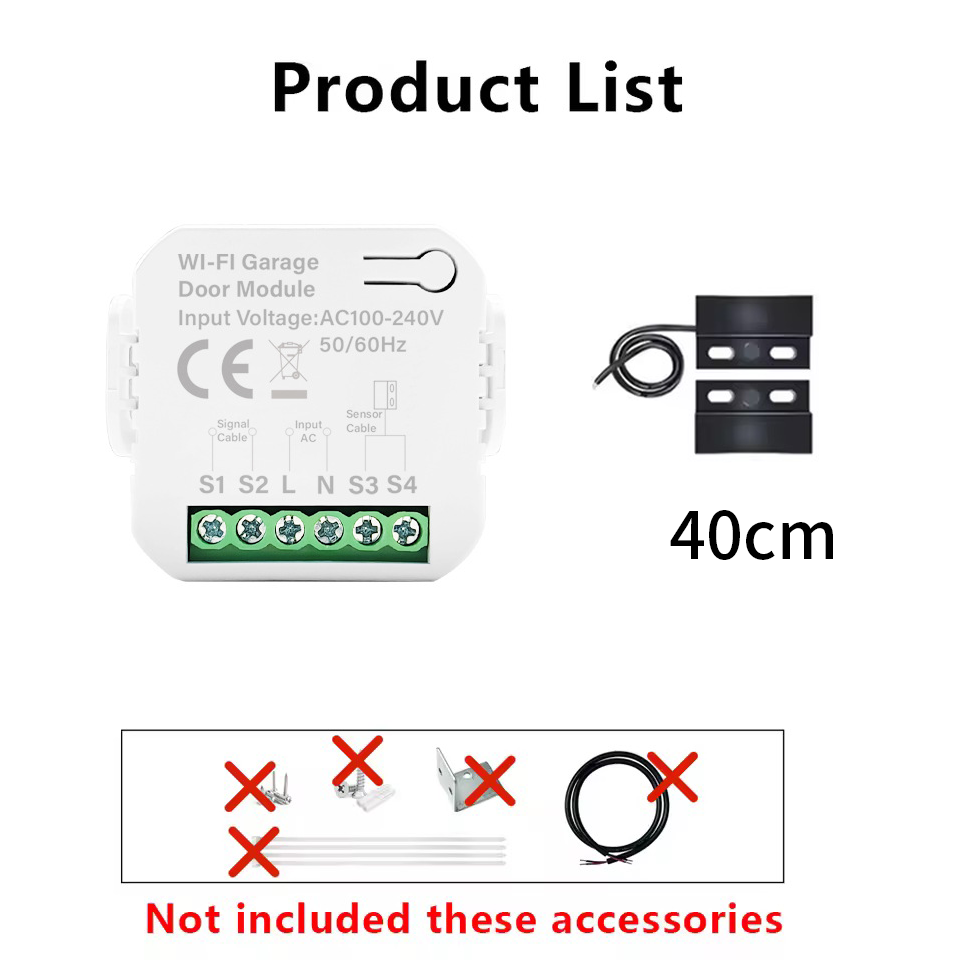 Smart Tuya WiFi Garage Door Sw - Smart Garage Door Opener ulasan dan harga