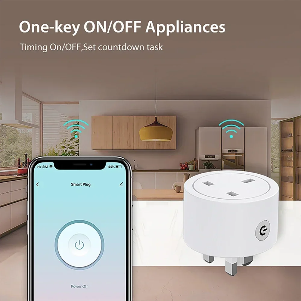 Zigbee Smart Plug 16A UK Socke - Smart Home Zigbee ulasan dan harga