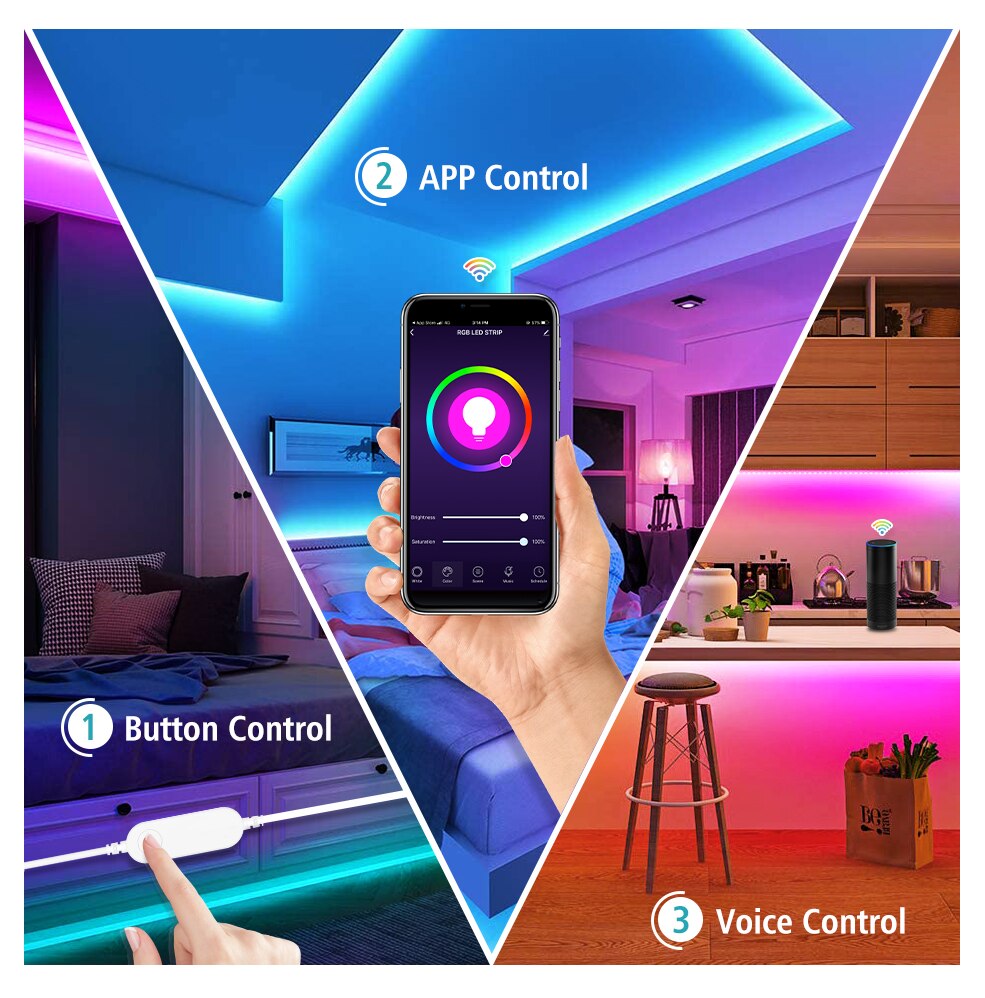 Tuya Zigbee Smart Led Lights F - Smart Home Yellow ulasan dan harga