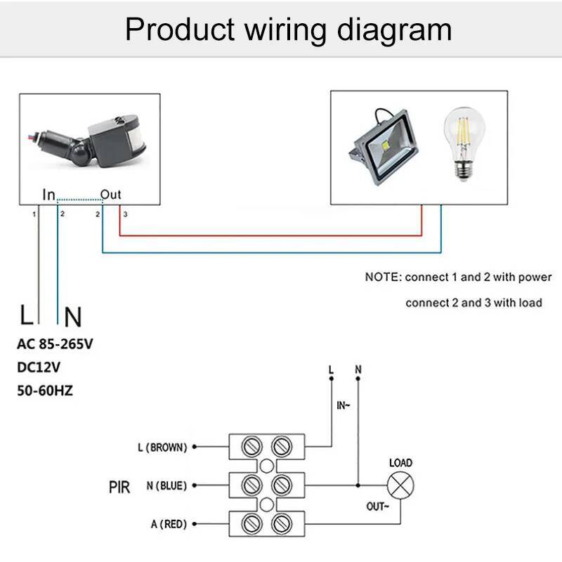 Motion Sensor PIR Switch Light - Pir Motion Sensor ulasan dan harga