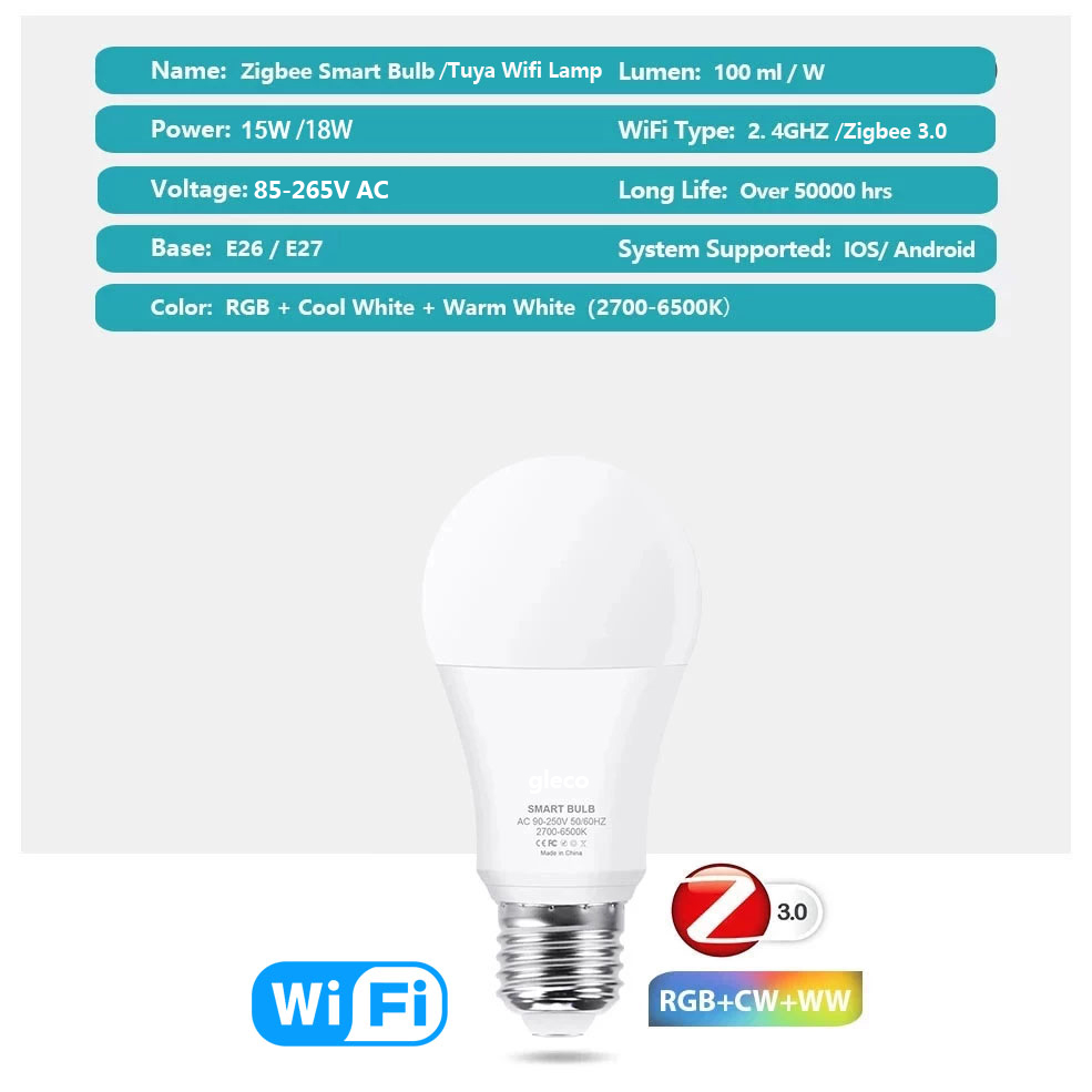 18W 15W Zigbee 3.0 Led Light b - Smart Home Yellow ulasan dan harga