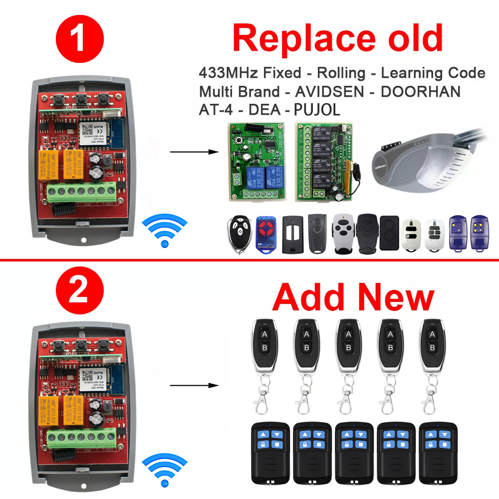 SMG8112 Tuya WIFI Smart Door O - Smart Garage Door Opener ulasan dan harga