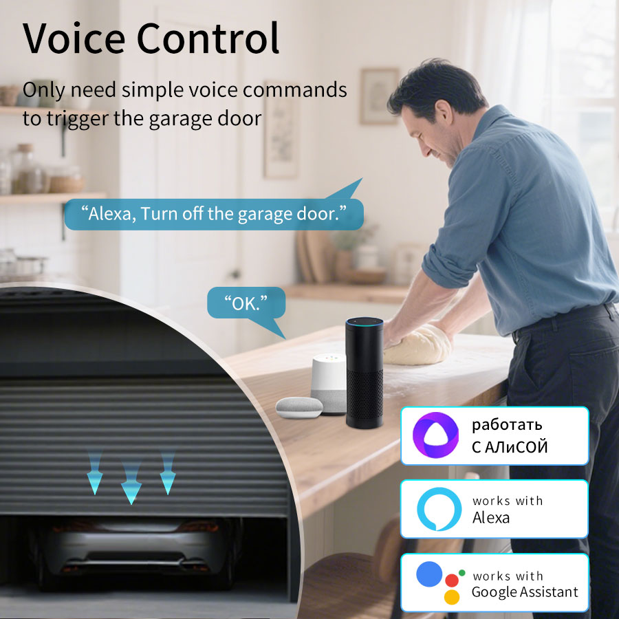 Tuya Smart WiFi or Zigbee Gara - Smart Garage Door Opener ulasan dan harga