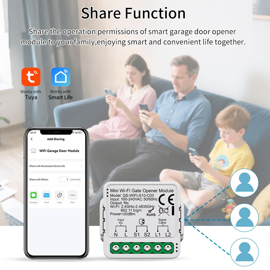 Tuya Smart WiFi or Zigbee Gara - Smart Garage Door Opener ulasan dan harga