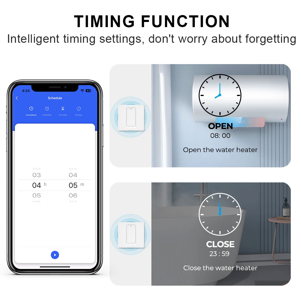 Smart Water Heater Switch/WiFi - Smart Home Solution ulasan dan harga