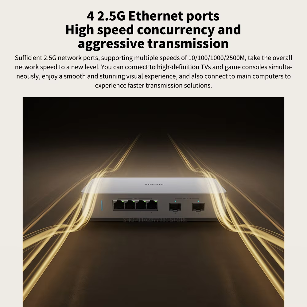 NEW Xiaomi 10G Ethernet Switch - Smart Home Hub 2 ulasan dan harga