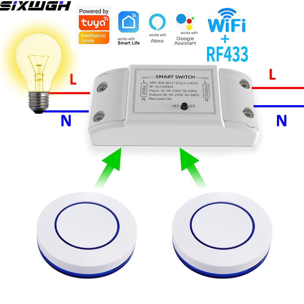 16A WiFi Tuya Smart Switch Wir - Smart Home Solution ulasan dan harga