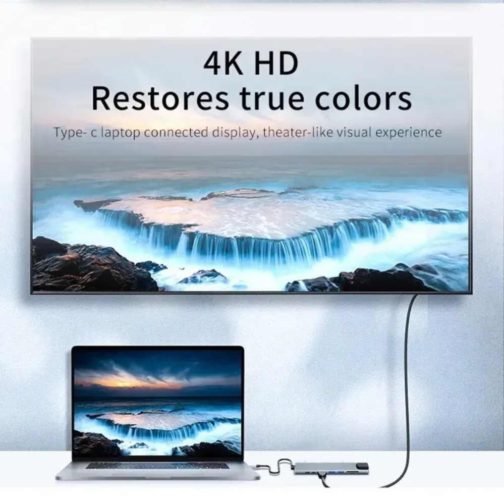 8In1/2 7in1/2 USB C Hub Type C - Smart Home Hub 2 ulasan dan harga