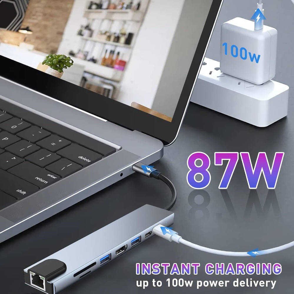 8In1/2 7in1/2 USB C Hub Type C - Smart Home Hub 2 ulasan dan harga