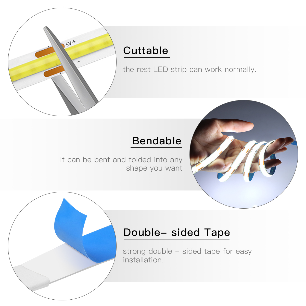 ZigBee COB LED Strip Smart Tuy - Smart Home Yellow ulasan dan harga