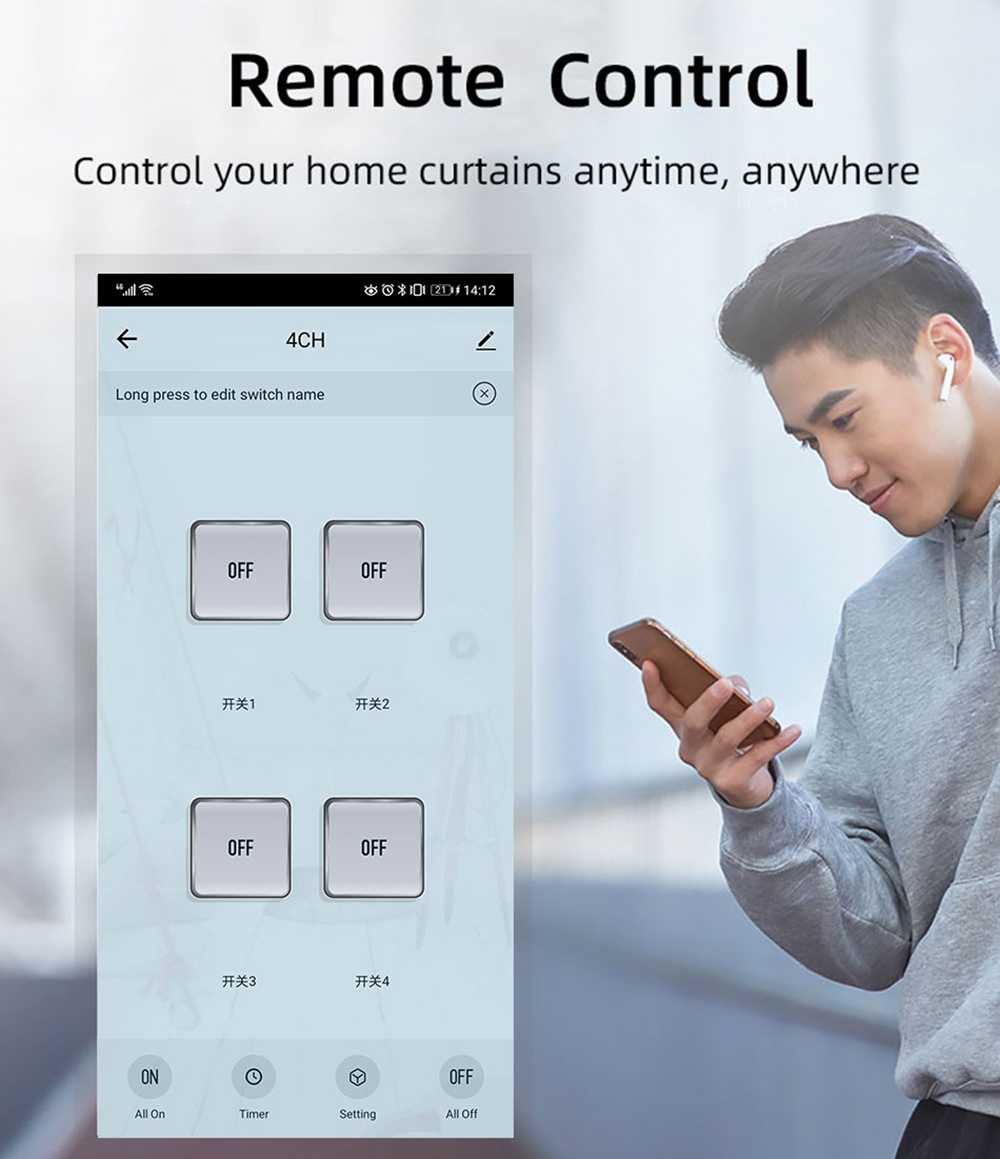 Tuya 4CH Zigbee Switch Relay M - Smart Home Tuya ulasan dan harga