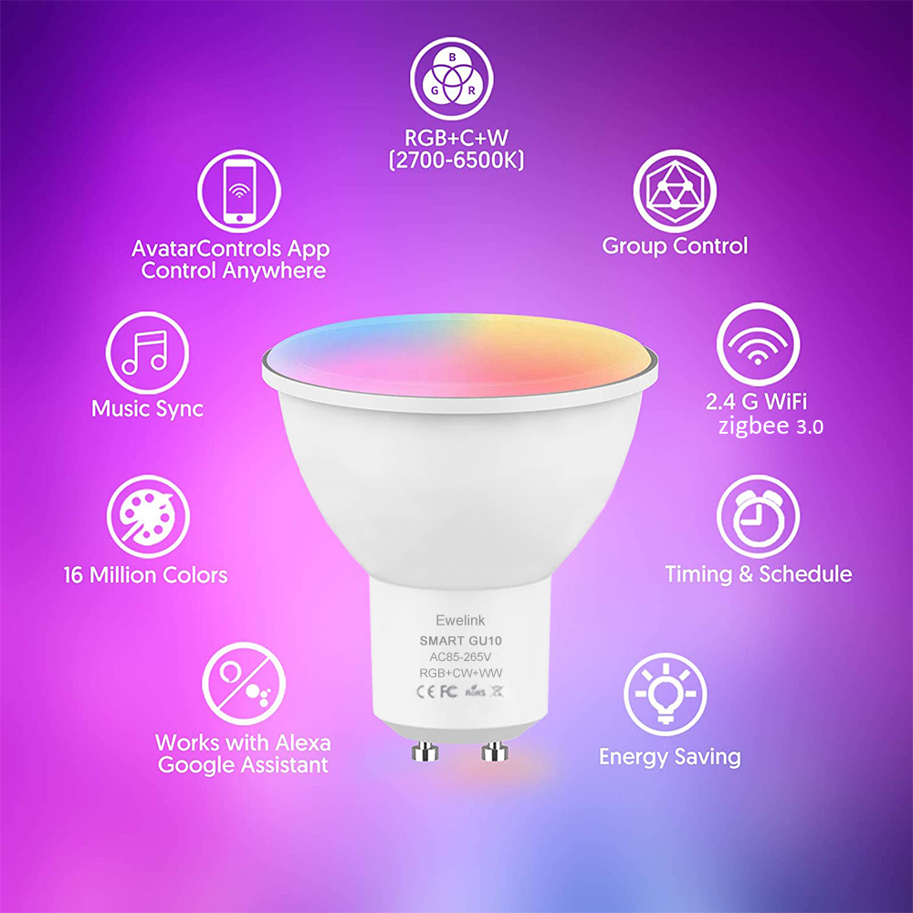 Smart ZigBee GU10 WiFi Smart L - Smart Home Yellow ulasan dan harga
