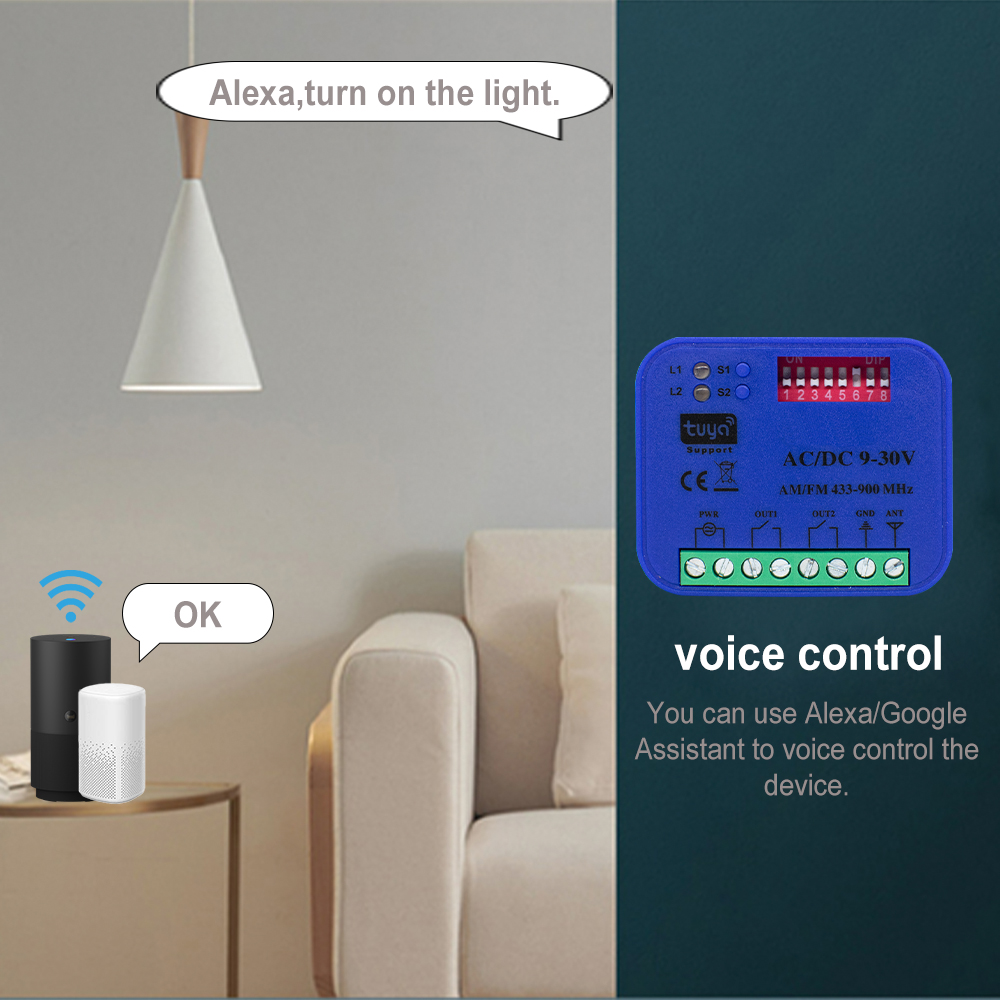 2CH 433-868MHz WiFi Garage Doo - Smart Garage Door Opener ulasan dan harga