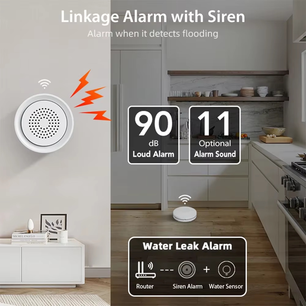 BTLIFE-Flood Detector With Sir - Smart Home Kit ulasan dan harga