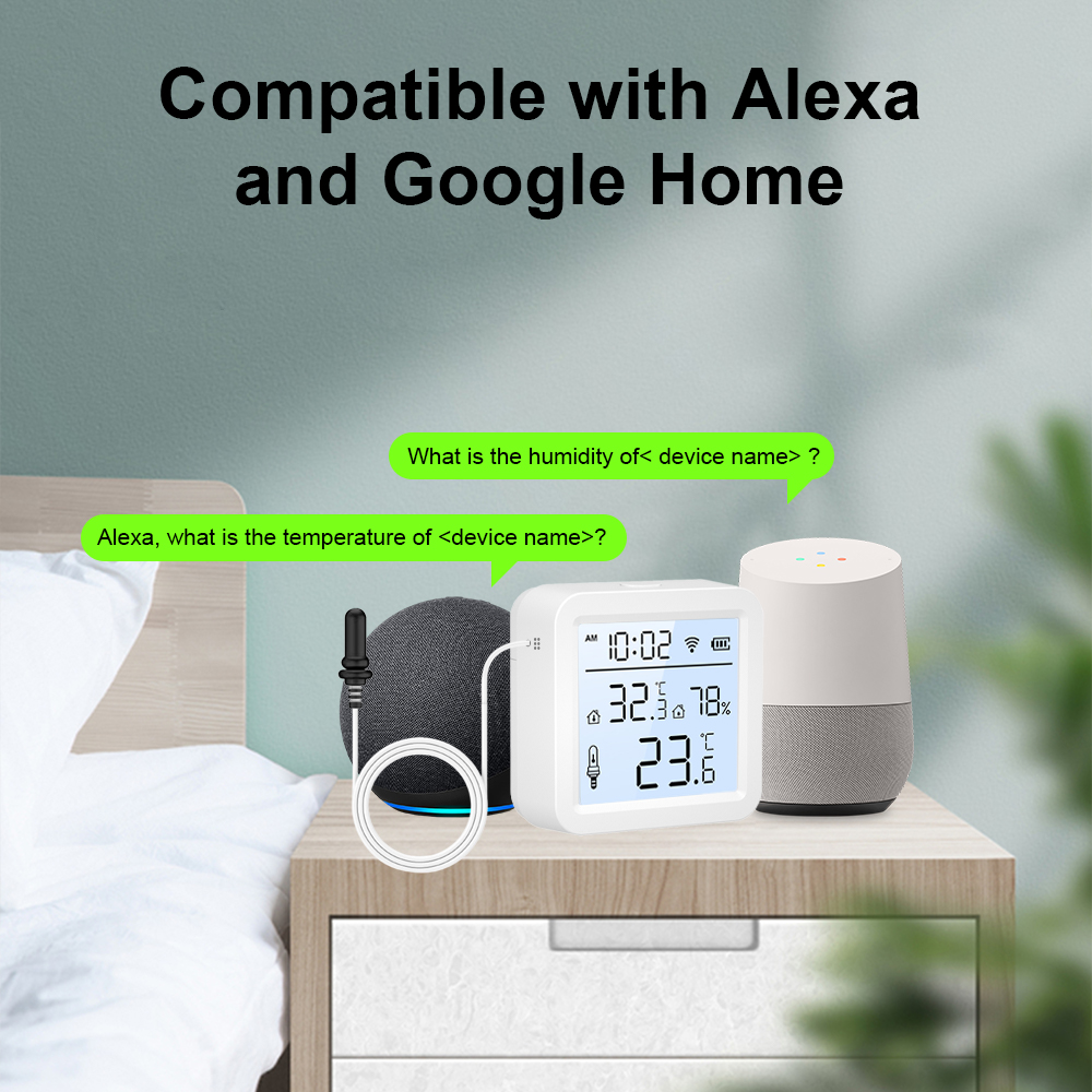 WiFi Humidity Temperature Sens - Smart Home Tuya ulasan dan harga