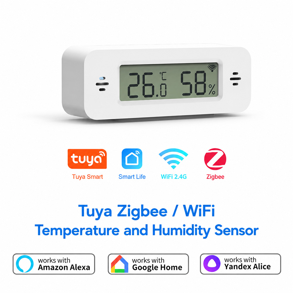 Tuya Zigbee WiFi Mini Temp & H - Smart Home Simple ulasan dan harga