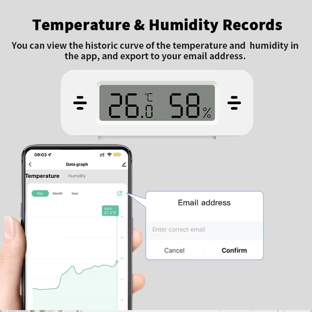Tuya Zigbee WiFi Mini Temp & H - Smart Home Simple ulasan dan harga