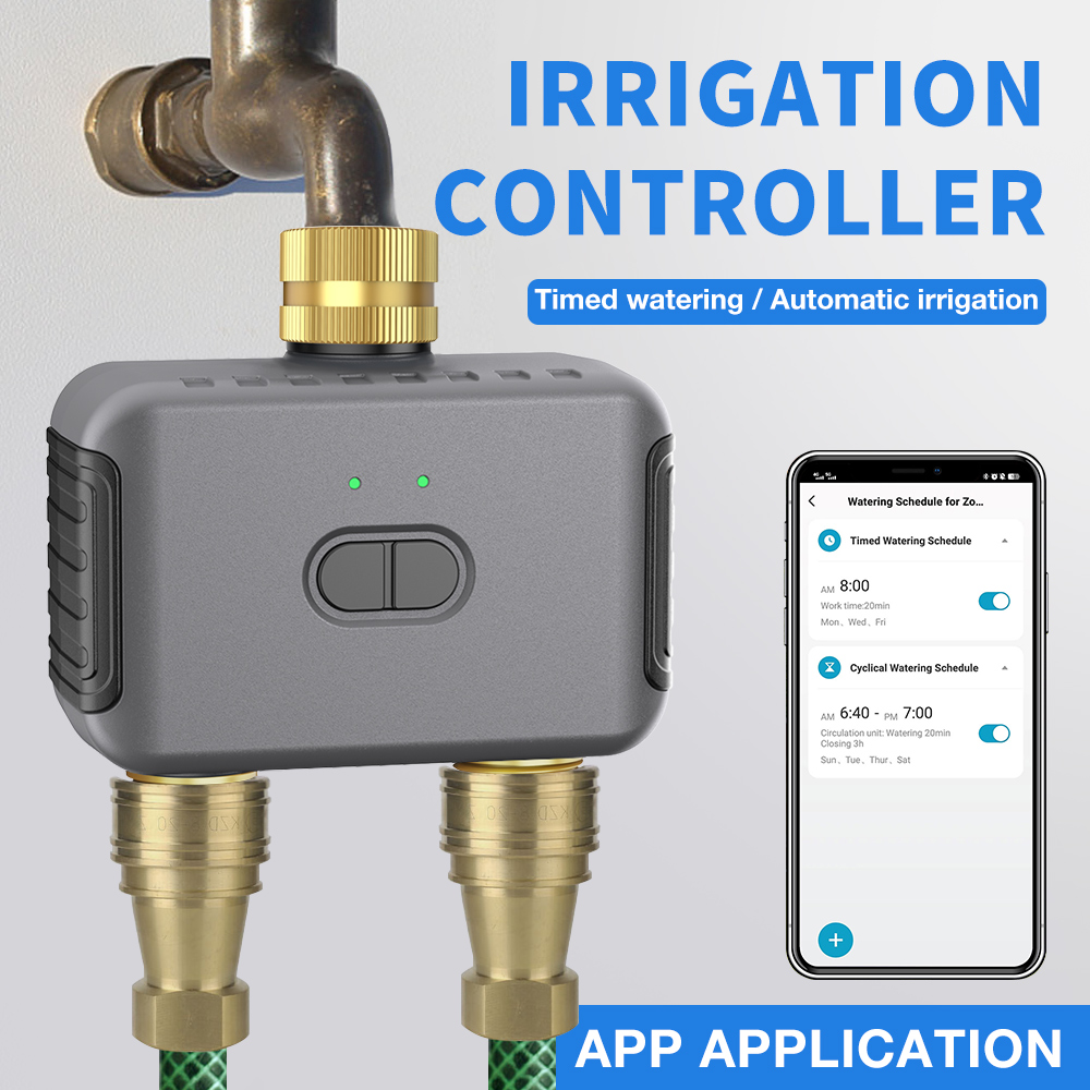 Tuya 2 Zone Watering Timer Gar - Smart Home Tuya ulasan dan harga