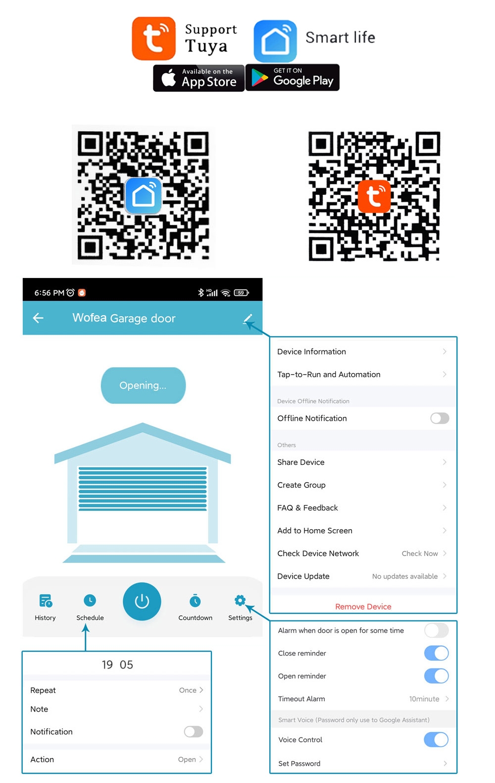Wofea Tuya Smart WIFI 2.4G Gar - Smart Home Wifi Hub ulasan dan harga