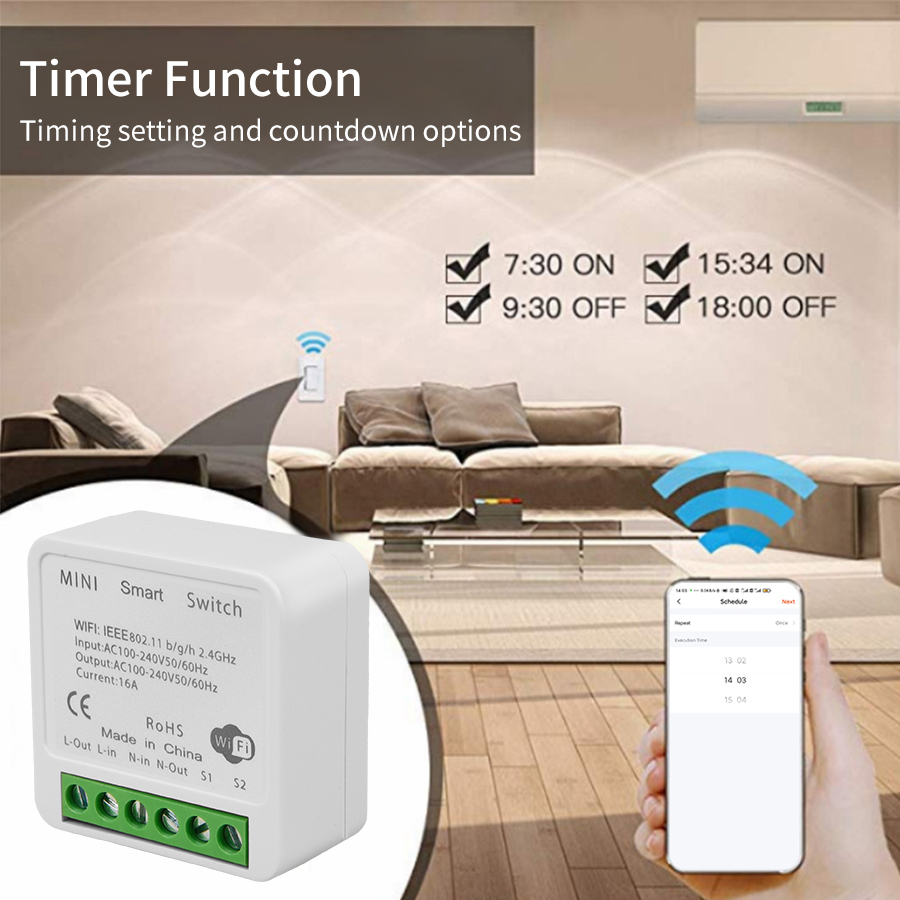 2 Way Mini DIY Smart Switch Tu - Smart Home Simple ulasan dan harga