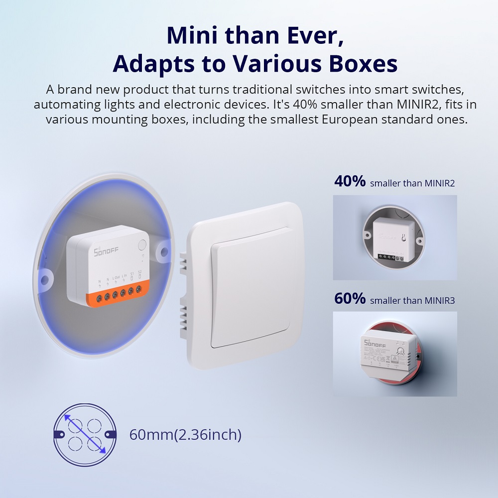 Sonoff Mini R4 Extreme Wifi Sm - Smart Home Simple ulasan dan harga